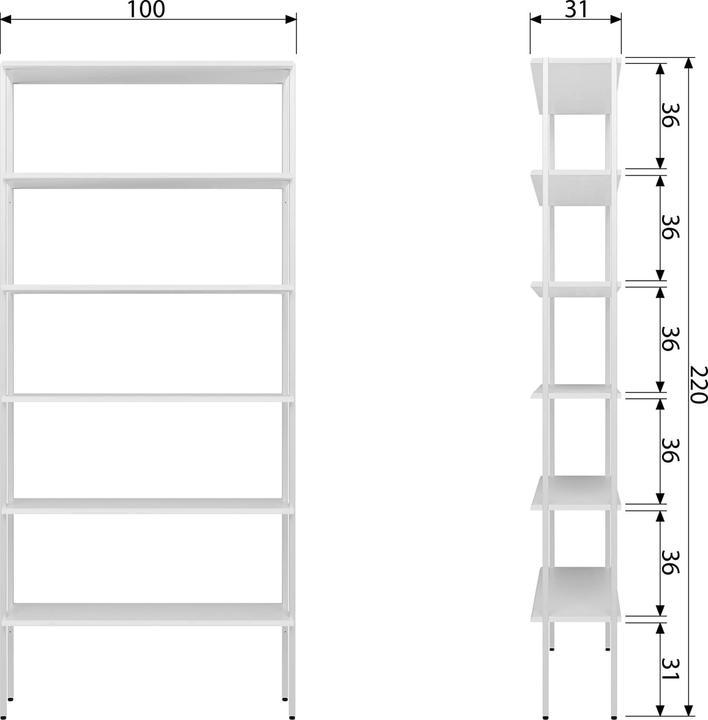Immagine prodotto Vtwonen Venceslao (100 x 31 x 220 cm)