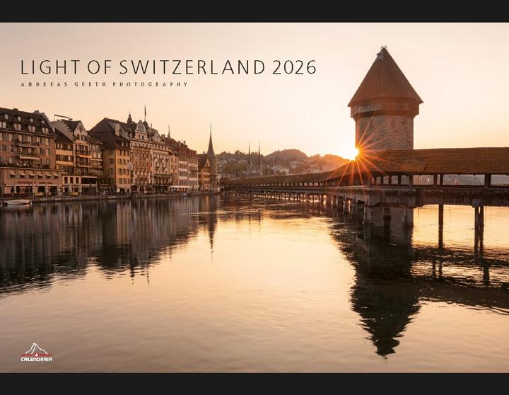 Actual product image Light of Switzerland 2026 (No binding, English)
