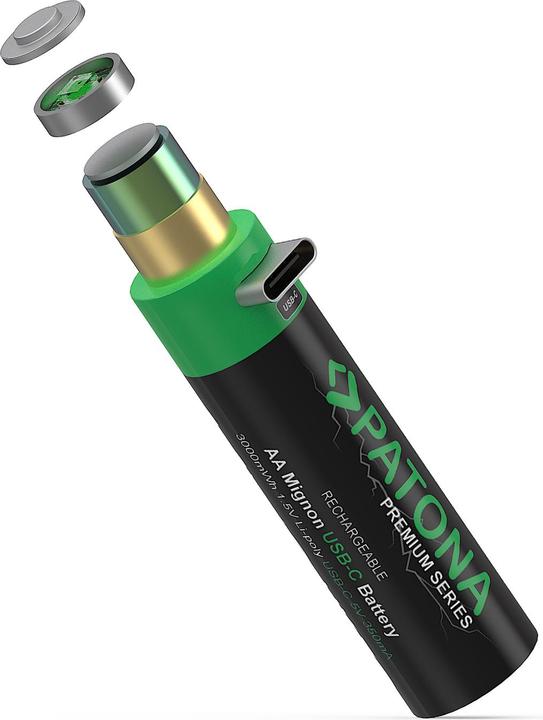 Actual product image Patona Premium 4x Micro AA USB-C (4 pcs., AA, 2000 mAh)