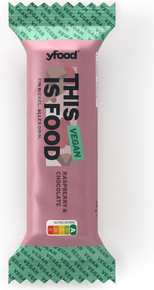 Produktbild YFood Veganer Protein Riegel Fruity Raspberry (12 Stk., 720 g)