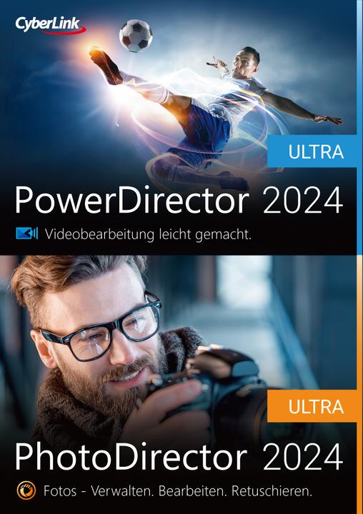 CyberLink PowerDirector 2024 Ultra & PhotoDirector 2024 Ultra Duo Code de téléchargement ESD (1 Utilisateur, 1 Périphériques/Utilisateurs, Illimité)