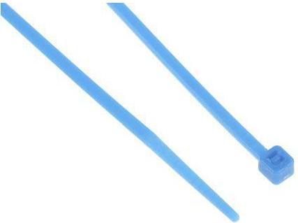 Actual product image RS PRO Cable tie blue,2,5x160mm (Plastic cable ties, 165 mm, 100 pcs.)
