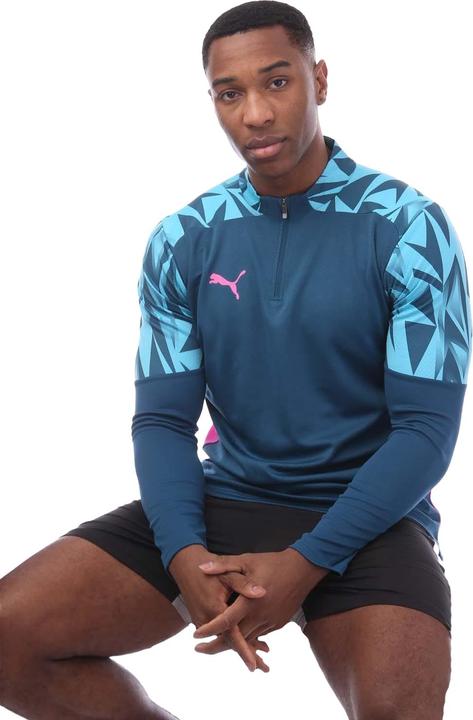 Actual product image Puma Mens Individual Final Quarter Zip Training Top (L)