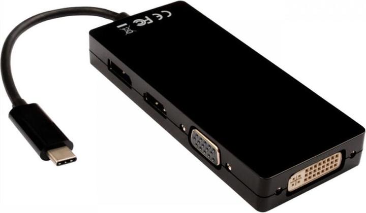 Produktbild V7 USB-C To Multi Video Adapter (DVI, HDMI, USB Typ-C, VGA)