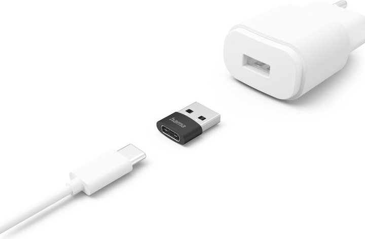 Produktbild Hama Adapter USB-A-Stecker - USB-C-Buchse, 3 Stück, Schwarz (USB Typ-C)