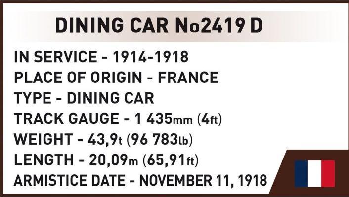 Actual product image Cobi Compiègne Wagon 1918