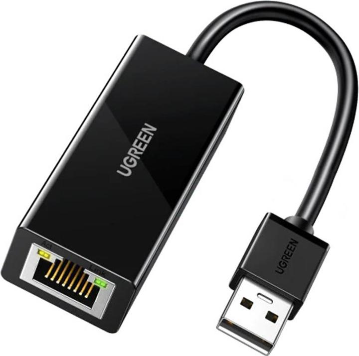 Productafbeelding Ugreen USB-A 2.0 naar 100Mbps Ethernet Adapter (USB 2.0, RJ45/LAN (1x))