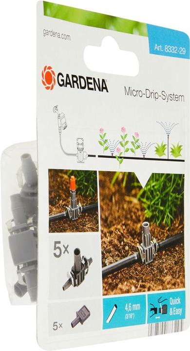 Productafbeelding Gardena T-stuk (Aansluiting druppelirrigatie + aftakking)