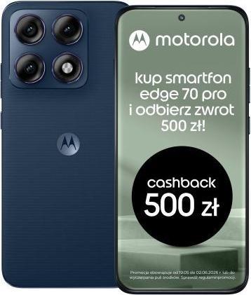 Productafbeelding Motorola Edge 70 Pro 6.78 Android 16.0 5G USB Type-C 8 GB 256 GB 6500 mAh Pantone Titan (256 GB, Granaat, 6.78", Dubbele SIM, 5G)