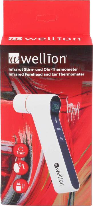 Actual product image Wellion Infrared forehead and ear thermometer (Ear, Forehead)