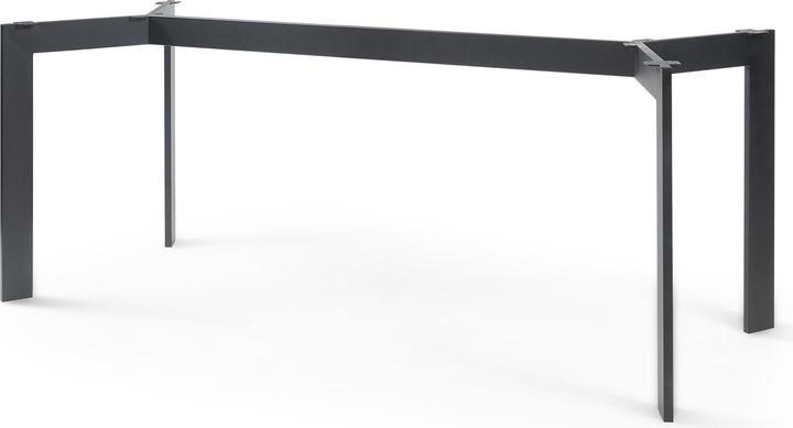 En.Casa Tischgestell Verg Stahl 160x70x72 cm Schwarz