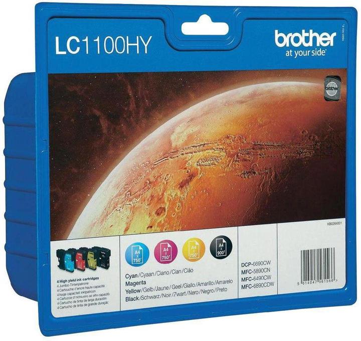 Image du produit Brother LC-1100HYVAL Value Pack (C, CF, M, Y)