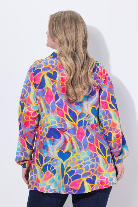 Produktbild Miamoda Bluse, A-Linie, Mosaik-Muster, Langarm (58)