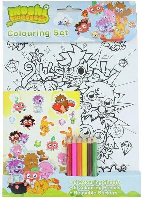 Actual product image Moshi Monsters Colouring Set (Pack of 15)