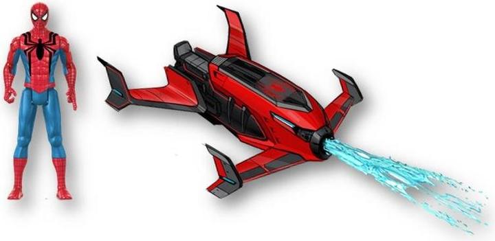 Actual product image Hasbro Spiderman Web Splashers Vehicle Spider-Man Jet Splasher