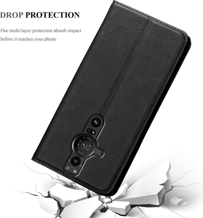 Actual product image Cadorabo Book Invis. Magnet sleeve (Sony Xperia Pro-I)