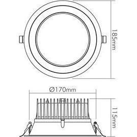 Thumbnail - Nobile, Wandleuchte + Deckenleuchte, NOBI LED-Deckeneinbaustrahler (2800 lm)