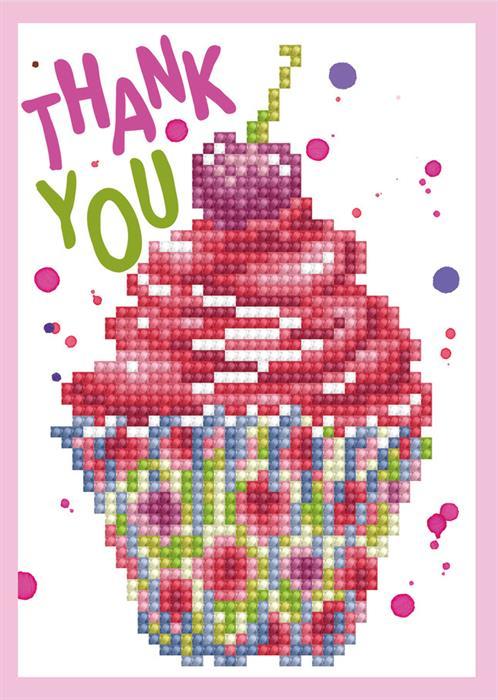Image du produit Diamond Dotz Carte de voeux Thank you 12.6 x 17.7 cm