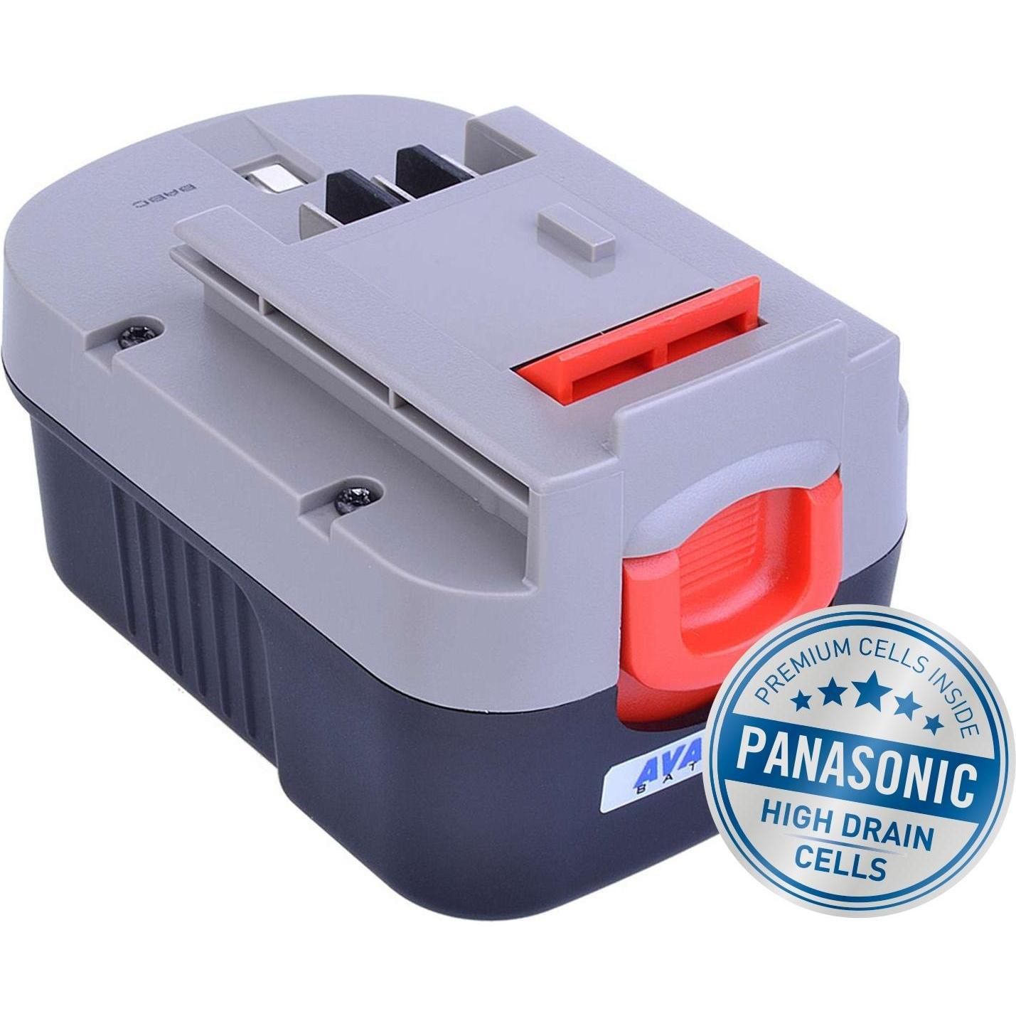 Avacom, Batteria + Caricatore, Batterie BLACK & DECKER A144, A1714 Ni-MH 14,4V 3000mAh, články PANASONIC
