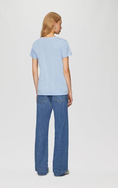 Actual product image S.Oliver T-Shirt Baumwollshirt mit V-Ausschnitt (L)