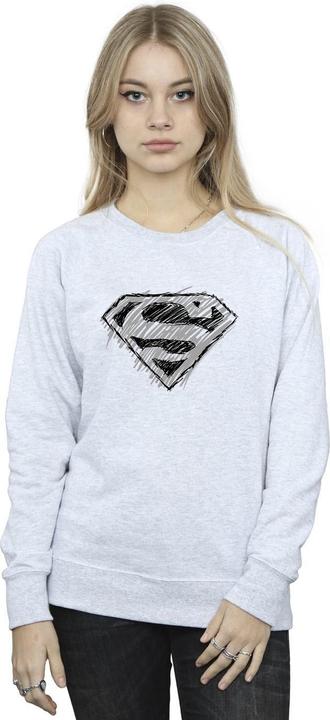Image du produit - Sweat SUPERMAN LOGO SKETCH - Femme (L)