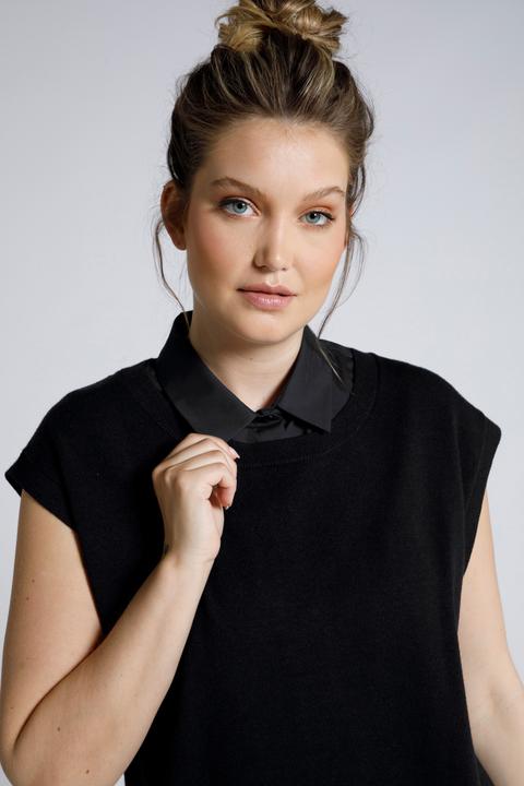 Immagine prodotto Ulla Popken Colletto da camicia con abbottonatura da indossare sotto diversi top (42, 44)