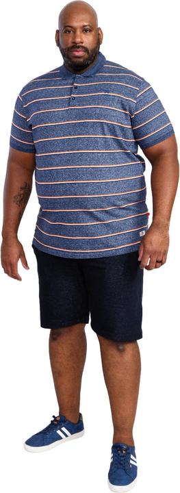 Actual product image DUKE D555 Mens Humber Stripe Jersey Kingsize Polo Shirt (4XL)