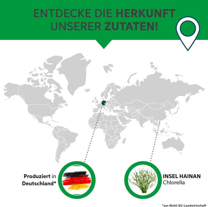 Produktbild Eltabia Bio Green Trio Presslinge | mit 1/3 Chlorella Spirulina Gerstengras (500 Stück, Tabletten)