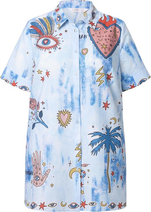 Immagine prodotto Angel of Style Hemdbluse, A-Linie, "Augen"-Patchprint (58)