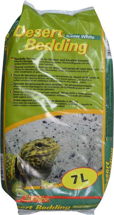 Lucky Reptile Terrario terriccio Desert Bedding bianco neve 7l