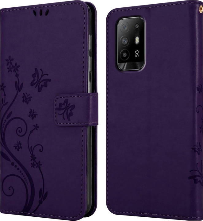 Actual product image Cadorabo Flower Book cover (Oppo A94 5G)