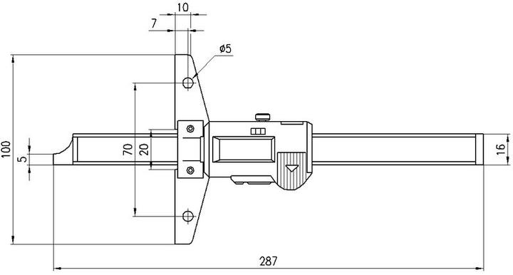 Produktbild Mitutoyo Tiefenmessschieber (20 cm)