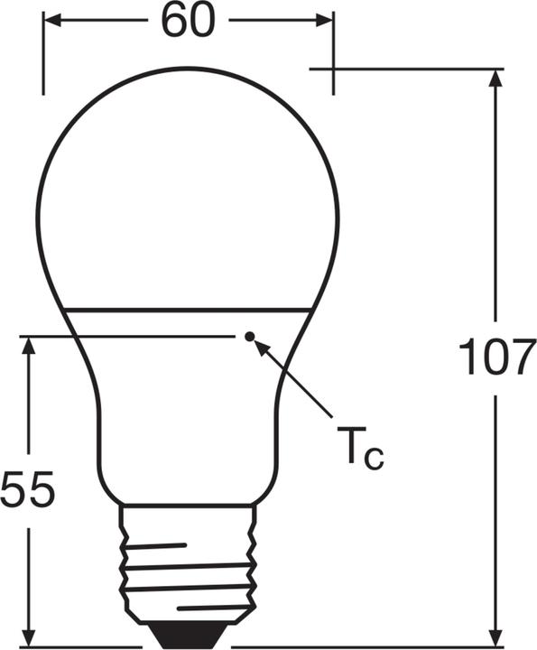 Produktbild Osram LED Pcr Lamps With Classic A (E27, 806 lm, 1 x)