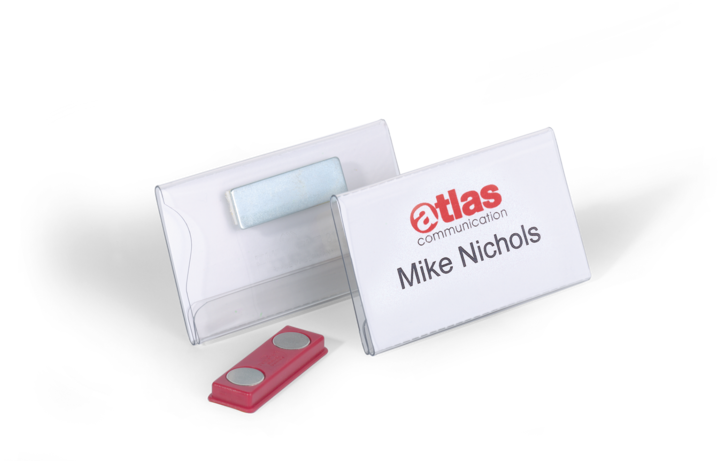 Actual product image Durable Name badges with magnet