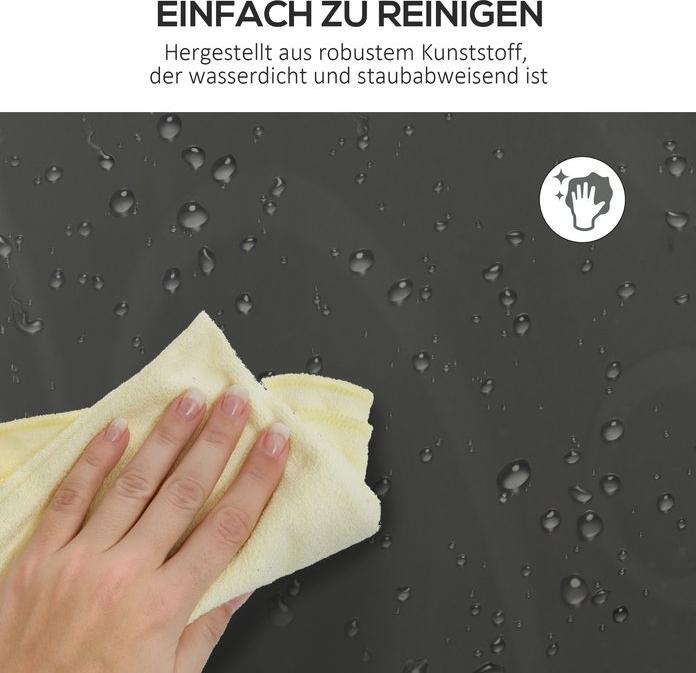 Produktbild Swisshandel24 Schuhschrank Aufbewahrungsbox mit 12 Würfeln DIY Steckregal mit Türen Kunststoff Stahl Schwarz+Weiss