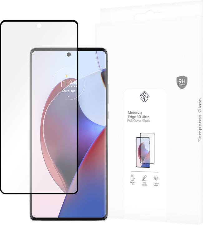 Actual product image Cazy Protective Glass Compatible with Motorola Edge 30 Ultra - Tempered Glass Full Coverage - (1 pcs., Motorola Edge 30 Ultra)