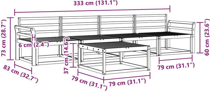Produktbild vidaXL Outdoor-Sofa