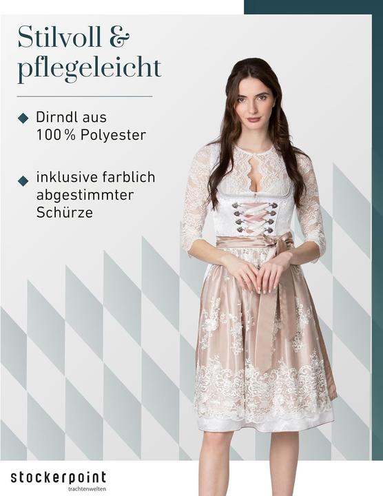 Image du produit Stockerpoint Robe avec tablier en dentelle (36)