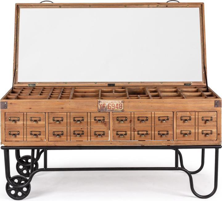 Immagine prodotto Bizzotto Credenza Kompart con cassetti e ruote 120 cm (60 x 120 x 58,5 cm)