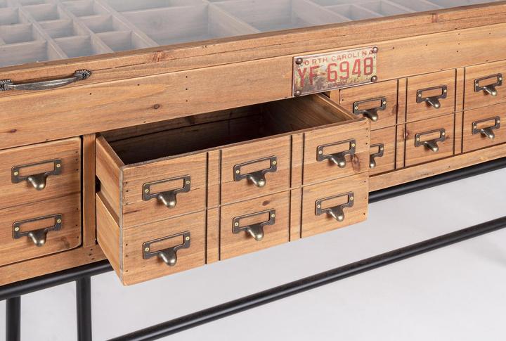Immagine prodotto Bizzotto Credenza Kompart con cassetti e ruote 120 cm (60 x 120 x 58,5 cm)