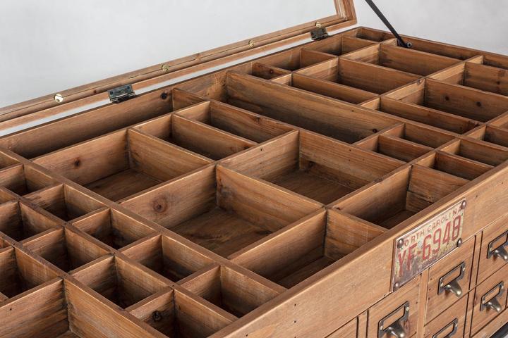 Immagine prodotto Bizzotto Credenza Kompart con cassetti e ruote 120 cm (60 x 120 x 58,5 cm)