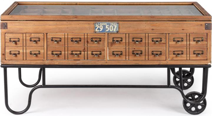 Immagine prodotto Bizzotto Credenza Kompart con cassetti e ruote 120 cm (60 x 120 x 58,5 cm)