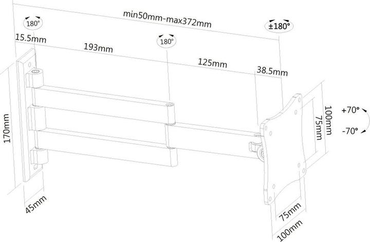 Productafbeelding Neomounts Fpma-W830 (Muur, 27")