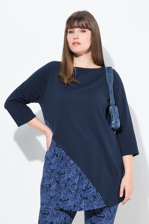 Produktbild Ulla Popken T-Shirt, A-Linie, U-Boot-Ausschnitt, 3/4-Arm (58)