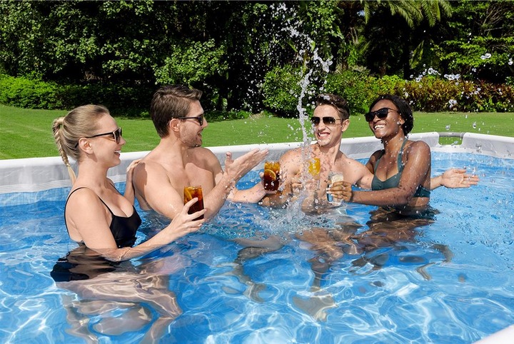 Immagine prodotto Bestway Set piscina fuori terra Power Steel Best way da 4,12 m x 2,01 m x 1,22 m (412 x 201 x 122 cm)