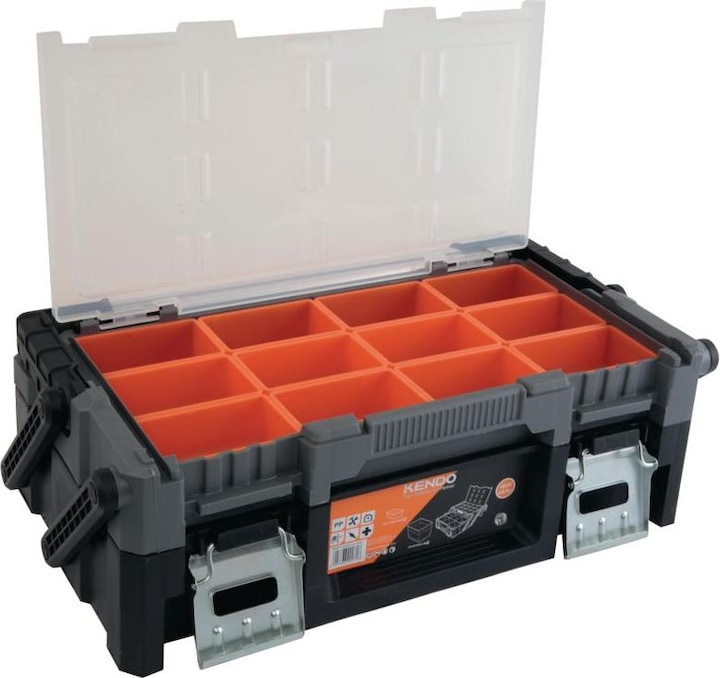 Actual product image Kendo Small parts case with 18 boxes