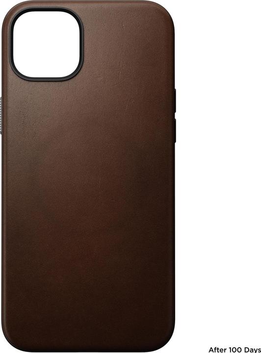 Immagine prodotto Nomad Cover posteriore in pelle moderna per iPhone 15 Plus marrone (Apple iPhone 15 Plus)