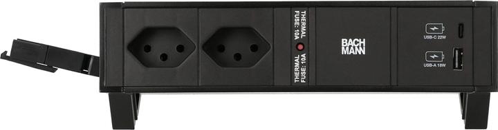 Produktbild Bachmann Desk 2 (2 x, Typ 13, USB-A, USB-C, 0.20 m)