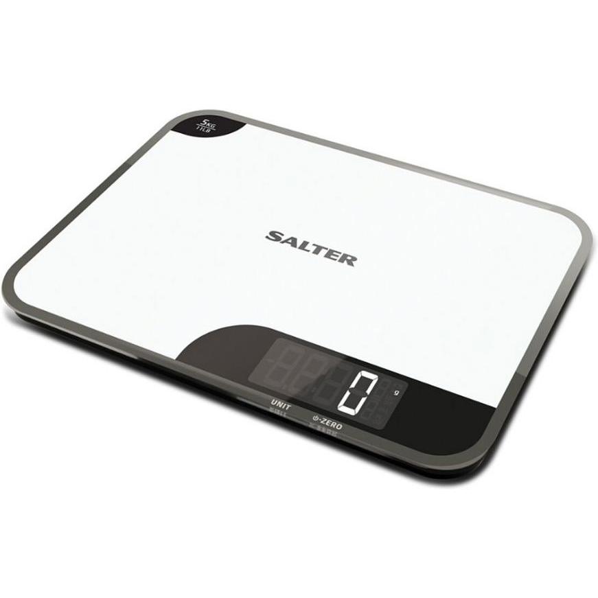 Salter 1064 WHDR Mini-Max 5kg Digital Kitchen Scale - White, Küchenwaage, Weiss