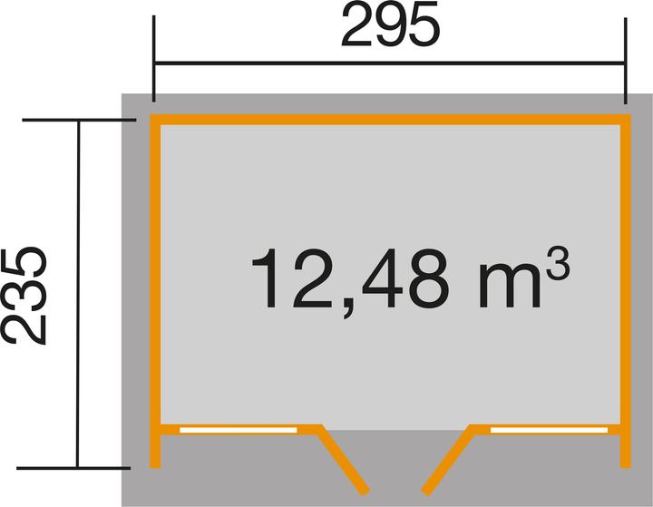 Produktbild Weka Holzbau Design 263 Gr. 2 inkl. Fussboden